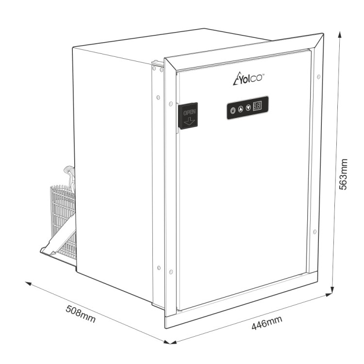 Wymiary Yolco QL40 Silver